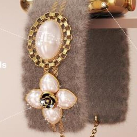 NEW Luxury Fluffy Fashion Apple Watch Band - Picture 2 of 7